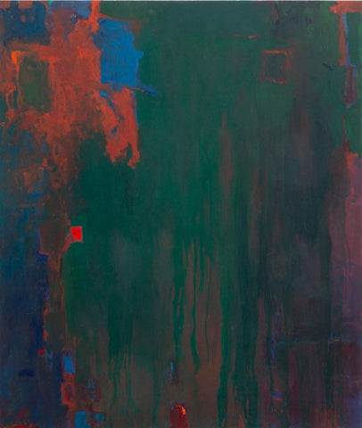 Robert O'Meara Abstract Composition in Green Oil