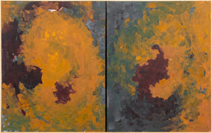 Robert O'Meara Abstract Composition Diptych Oil (9790470324531)