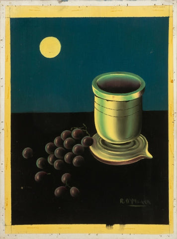 Robert O'Meara Surreal Still Life Oil on Board