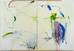 Robert O'Meara Abstract Composition Diptych Oil (9790597857587)