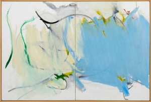 Robert O'Meara Abstract Composition Diptych Oil (9790496309555)