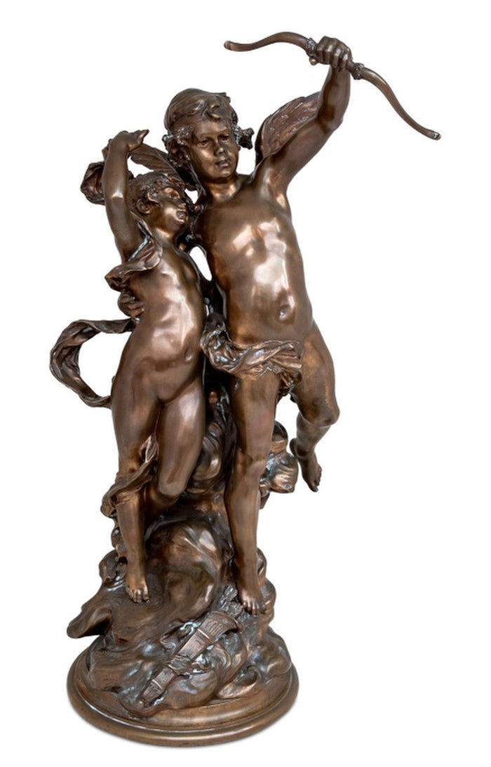 Leopold Steiner "Cupid and Psyche" Bronze