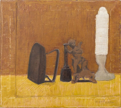 Robert O'Meara Cupid Figurine Still Life Oil