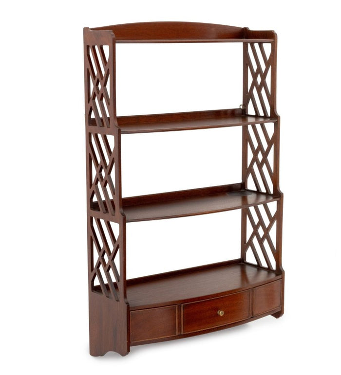 George III Style Mahogany Wall Etagere