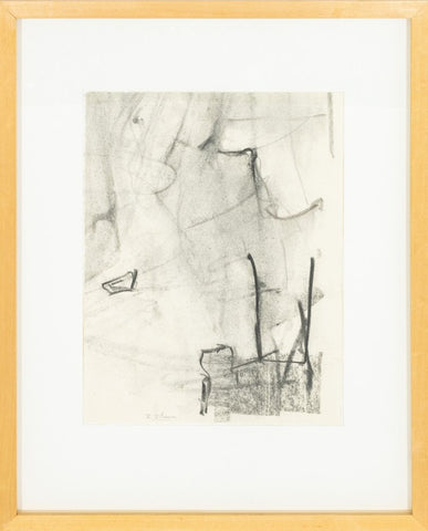 Robert O'Meara Abstract Expressionist Charcoal