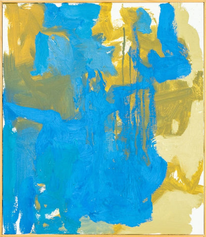 Robert O'Meara Abstract Composition in Blue Oil