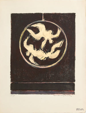 Manfred Schwartz The Ring in Plum Lithograph (9771743248691)