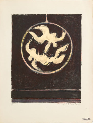 Manfred Schwartz The Ring in Plum Lithograph