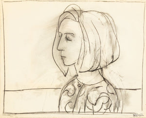 Manfred Schwartz Portrait of Anne Sager Charcoal (9769253601587)