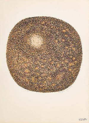 Manfred Schwartz Tondo Etretat Lithograph (9772529123635)