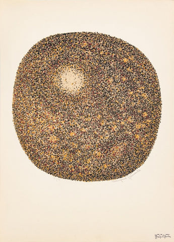 Manfred Schwartz Tondo Etretat Lithograph