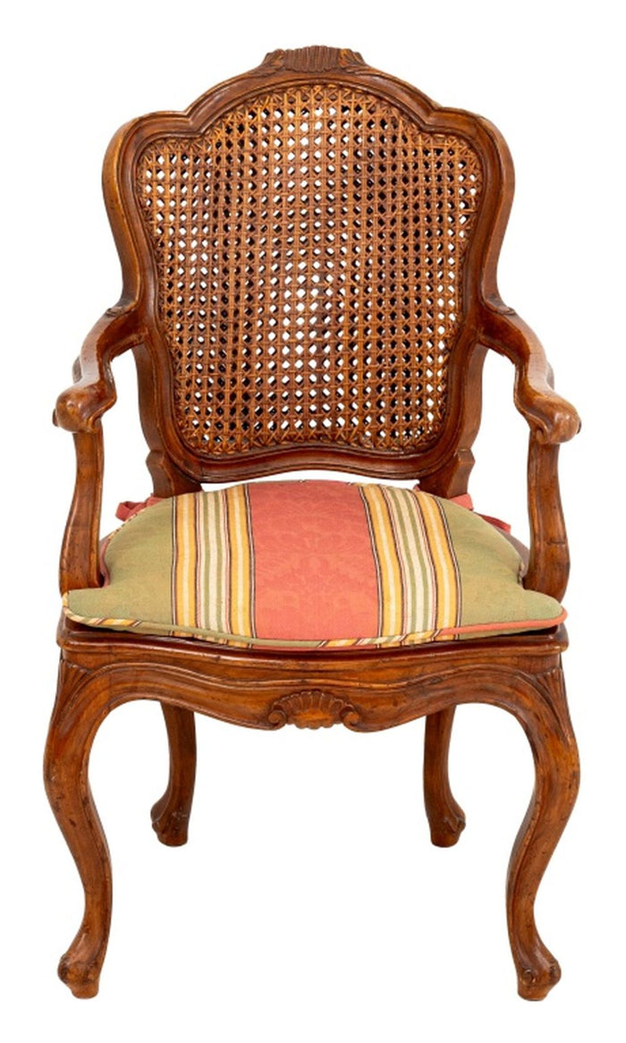 Louis XV Style Walnut Child's Fauteuil