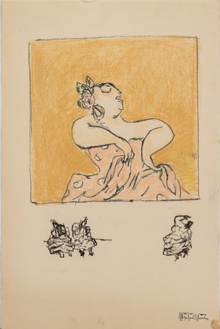 Manfred Schwartz Flamenco Dancer Mixed Media