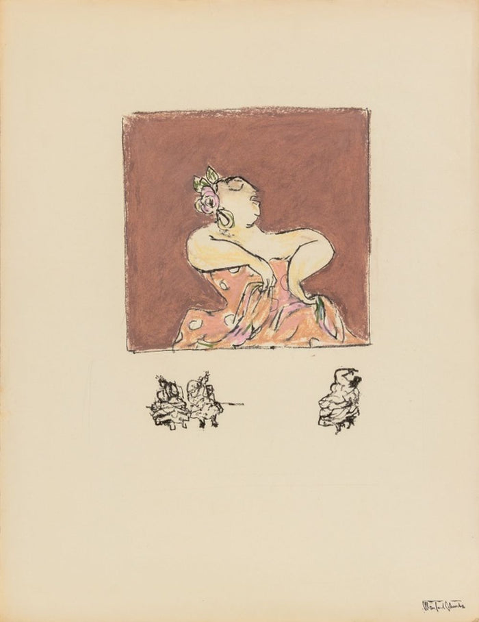 Manfred Schwartz Flamenco Dancer Mixed Media