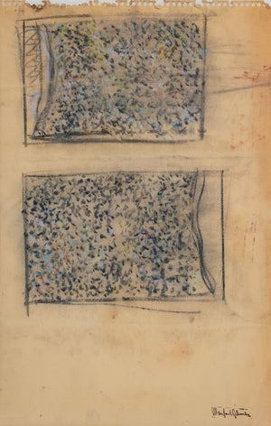 Manfred Schwartz Beach Horizontal Studies Pastel (9774129447219)