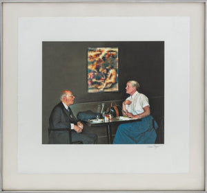 Anne Sager Will Barnet and Woman Photograph (9773760053555)