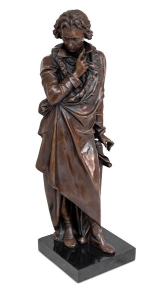 Figure of Beethoven Patinated Bronze Sculpture (9803003986227)