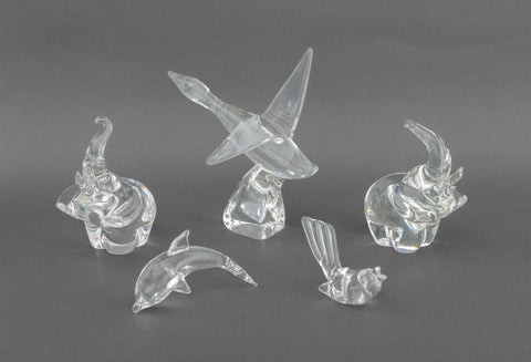 Steuben Glass Animalier Sculptures, 5