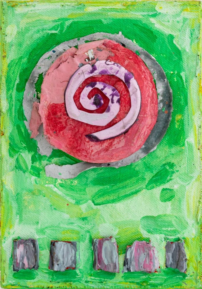 Elfi Schuselka Abstract Mixed Media Collage