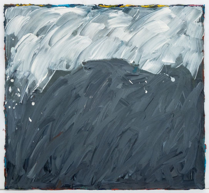 Elfi Schuselka Abstract Composition in Grey Oil