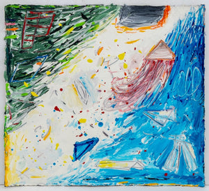 Elfi Schuselka Abstract Composition Oil on Canvas (9768205517107)