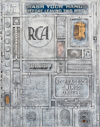 Bill Clark Found Object Assemblage on Board