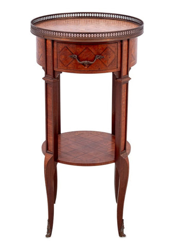 Louis XV Style Kingwood Marquetry Side Table