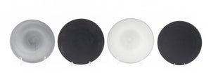 Murano Frosted Black Glass Bowls, 4