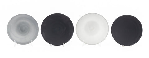 Murano Frosted Black Glass Bowls, 4