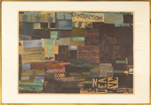 Joan Banach Mixed Media Collage, 1981 (9884034826547)