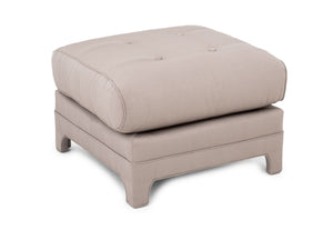Modern Taupe Upholstered Ottoman