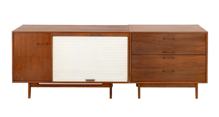 Jens Risom Walnut Credenza