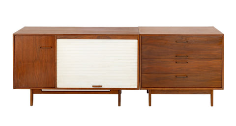 Jens Risom Walnut Credenza