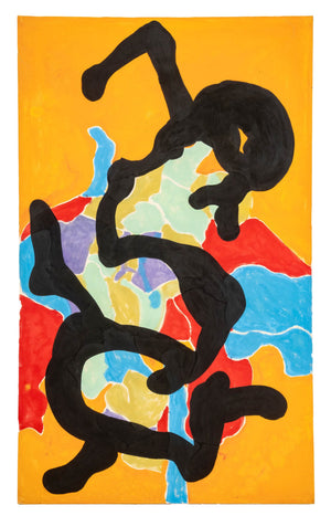 Jack Roth "Rope Dancer 17" Acrylic on Canvas, 1980
