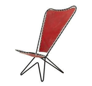 Pipsan Saarinen Swanson Red Canvas Chair