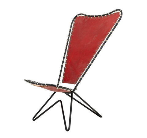 Pipsan Saarinen Swanson Red Canvas Chair