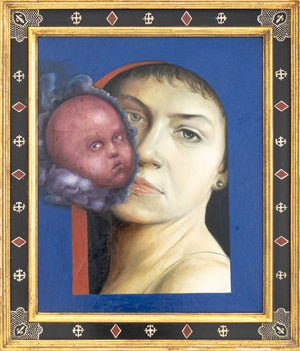 Robert Dandarov "Madonna" Oil on Canvas, 1987