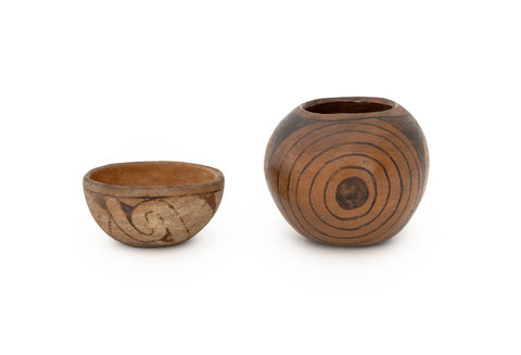 Hopi Polychromed Pottery Vessels, 2
