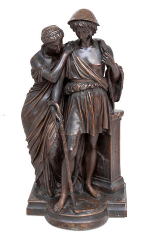Eugene Aizelin "Daphnis & Chloe" Patinated Bronze (9765880660275)