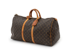 Vintage Louis Vuitton Monogram "Keepall" Travel Bag