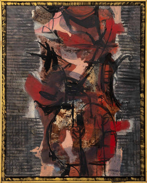 Vincent Cavallaro Abstraction Oil on Canvas, 1960