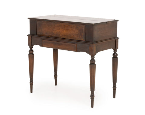 Edwardian Antique Mahogany Spinet Writing Desk, Early 20th Century