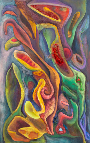 Lu D Huang "Mirage" Mixed Media on Canvas