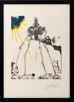 Salvador Dali "Space Elephant" Etching, 1971