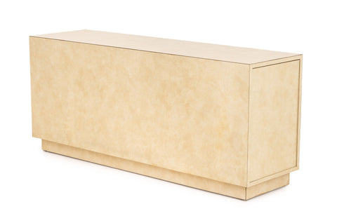 Minimalist Beige Block Form Console Table