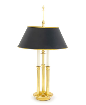 French Style Gilt Brass Bouillotte Lamp