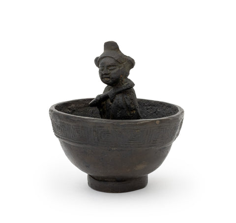 Chinese Archaistic Bronze Trick Cup