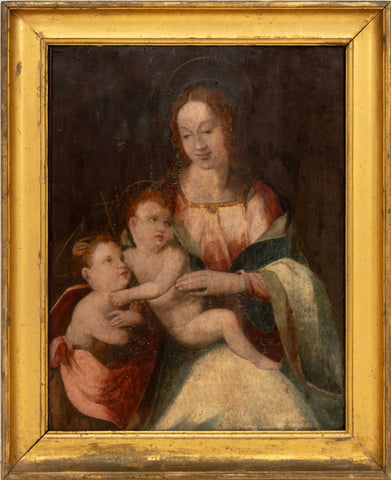 After Giovanni del Brina Madonna and Child, 17th Century