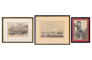 Three Views of Brooklyn and New York Prints, 19th Century
