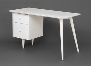Paul McCobb Style White Painted Desk